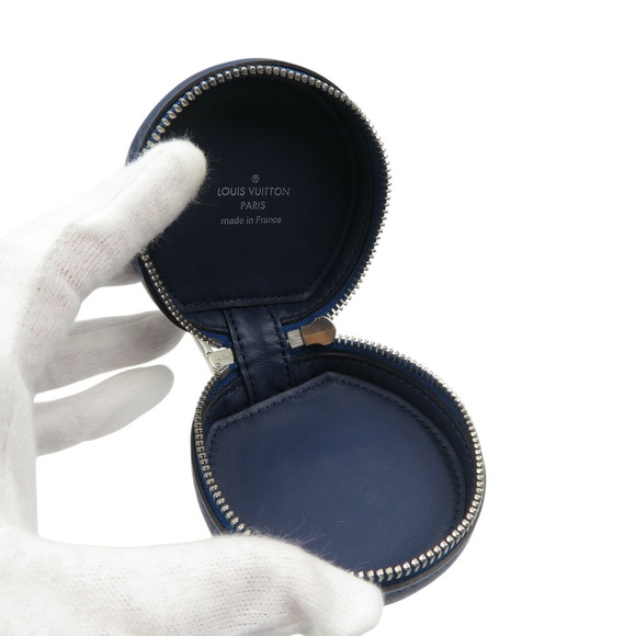 LOUIS VUITTON White Monogram Leather Bag Charm - Picture 4 of 7